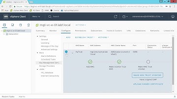Virtual Machine Encryption Key Management Server Setup