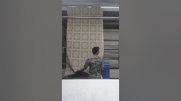 Rotary printing machine, 2 colour design  Reactive print.