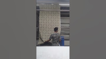 Rotary printing machine, 2 colour design  Reactive print.