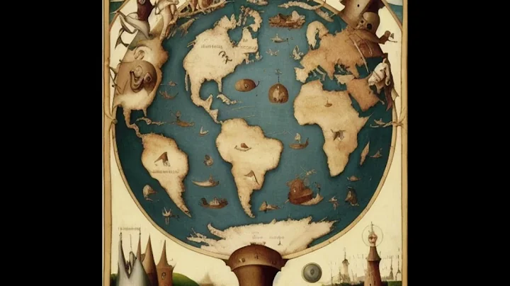 AI-generated art compilation | World maps in the art style of Hieronymus Bosch