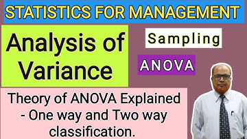 Statistiek voor management II Steekproeven II Variantieanalyse II ANOVA II Theorie uitgelegd II K...