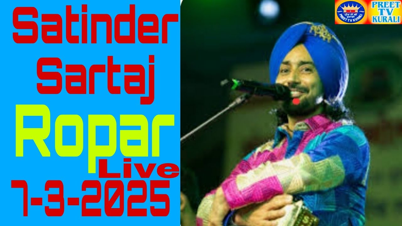 Satar Rajpar Live Satinder Sartaj Ropar sai - YouTube