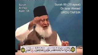 89 Surah Fajr Dr Israr Ahmed Urdu