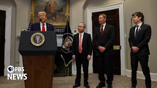 WATCH: Trump holds 1st news conference, announcing major AI investment
