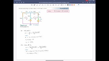 Example 4.1 (2) Nodal Analysis, Fundamentals of Electric Circuits, 7th ed, by Alexander, Sadiku