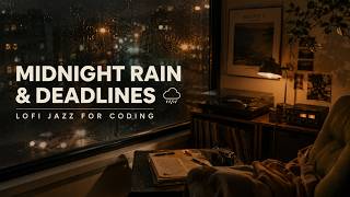 Celebrity Midnight Rain & Deadlines 🌧 Minimalist Lofi Jazz for Coding Profile