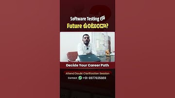 About Software Testing Future || Manual & Automation Testing || Selenium || Krishna Software Trainer