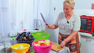 картинка: БАКЛАЖАНЫ салат. 2 способа на зиму