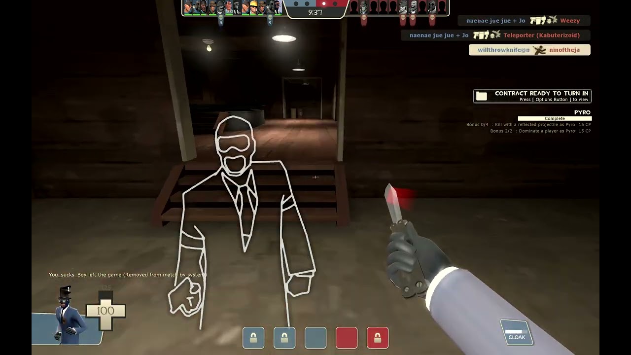 First spy trick-Stab (tf2)