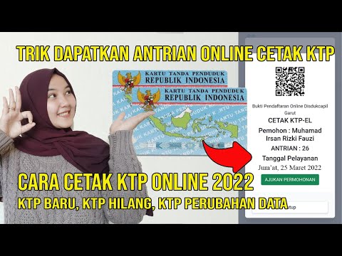 CARA MEMBUAT KTP ONLINE  BARU PEREKAMAN | HILANG GANTI STATUS PERUBAHAN DATA