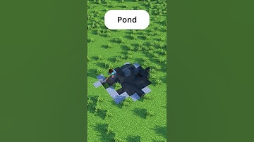 Minecraft Pond 💦💦#shorts #minecraft