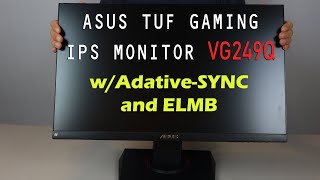 Asus Tuf Gaming Monitor Review Vg249q Youtube
