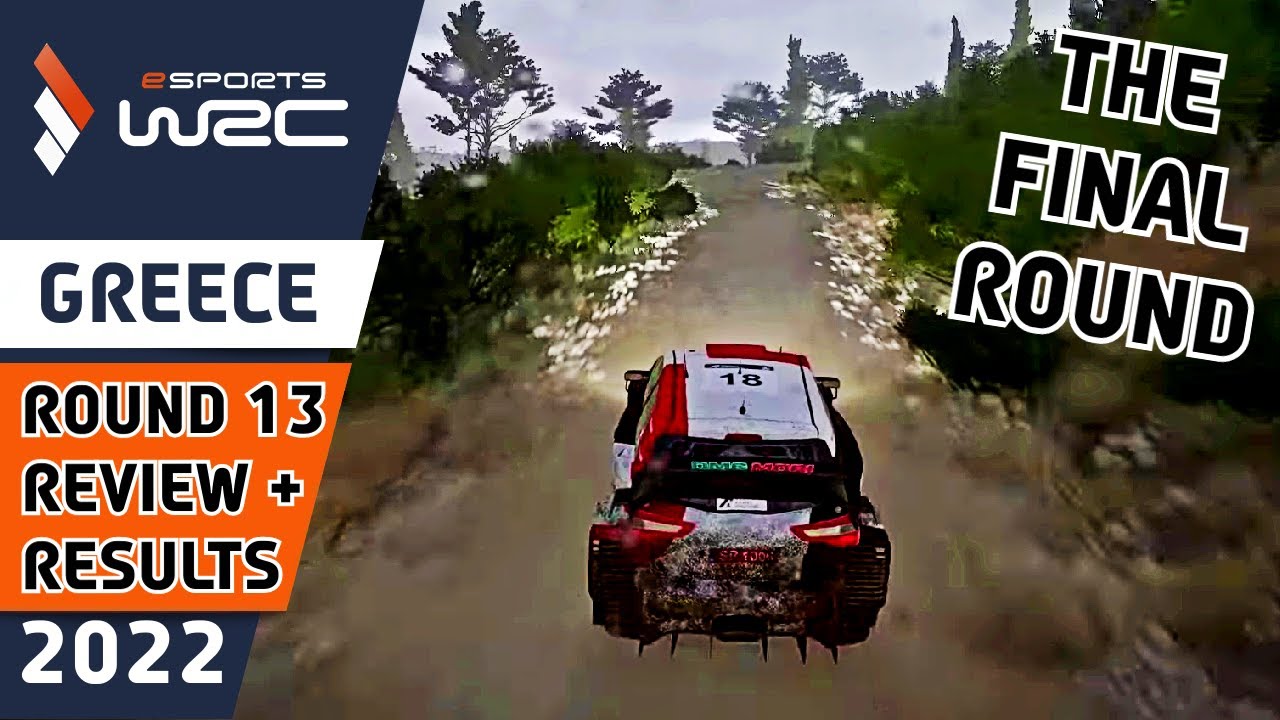 Esports WRC 2022 using WRC 10 -  Round 13 - ACROPOLIS RALLY GREECE Review and Results
