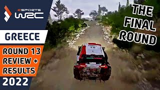 Esports WRC 2022 using WRC 10 -  Round 13 - ACROPOLIS RALLY GREECE Review and Results