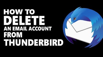 How to delete and remove an email account in mozilla thunderbird