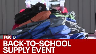 Milwaukee back-to-school supplies event gives back to community | FOX6 News Milwaukee