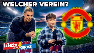 FußballwappenQuiz: Laura Wontorra vs. Sofian (11) | Klein gegen Groß