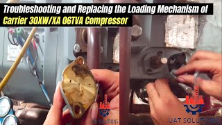Troubleshooting & Replacing the Capacity Control Mechanism. Carrier 30XW/XA Carlyle 06TVA Compressor Troubleshooting & Replacing the Capacity Control Mechanism. Carrier 30XW/XA Carlyle 06TVA Compressor