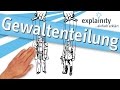 Gewaltenteilung einfach erklärt (explainity® Erklärvideo)