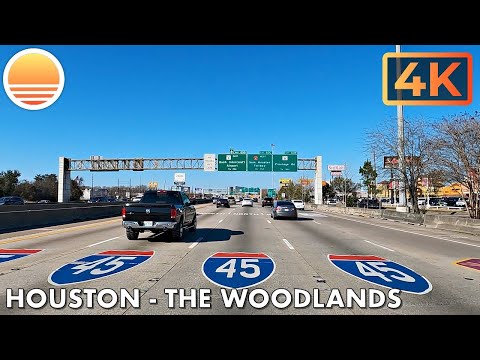 🇺🇸[4K60] Houston, Texas to The Woodlands, Texas! 🚘 Drive with me!