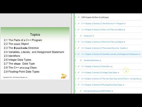 CIS 61 C++ Chapter 02 - Activities Part 1 of 2