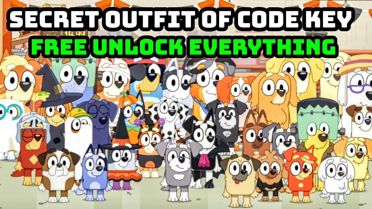 Bluey Imageid Code Bluey Let's Play Secret Outfit Of Code Key Free Unlock Everything In ...