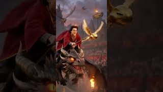 Harry Potter playing quidditch on Dragon! #harrypotter #quidditch #sports #fantasy #gaming