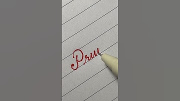 Priya in Beautiful Cursive Handwriting | Calligraphy Art