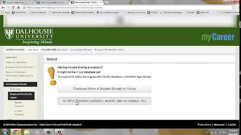 Dalhousie University CCR - How To Add A Non-Society Position To The CCR Directory Tutorial