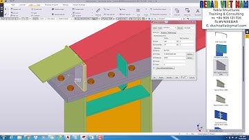 [TEKLA TIP] Cột tổ hợp và kèo thép đúc