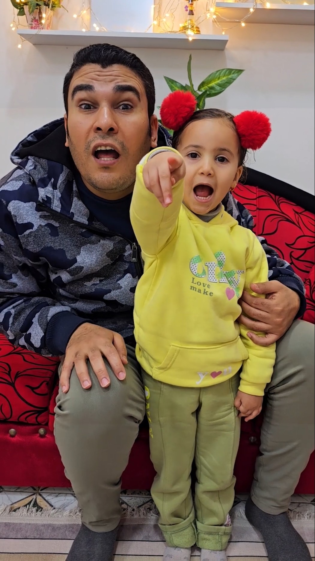 Dad and baby are surprised with the hair dress ???♥️✅ #shorts