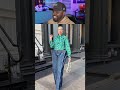 Box jeans styled with Manolo Blahnik is peak fashion #luxury #shorts