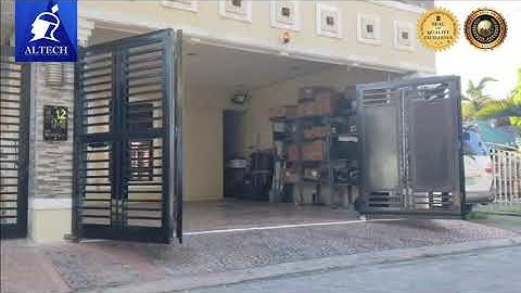 Bi-folding Gate installation with SW-03 Gate Opener #altech #swinggateopeners