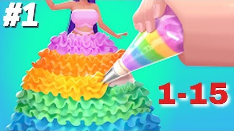 Icing On The Dress Gameplay All Levels Solution Part 1 iOS Android Hack Princess cake Tutorial