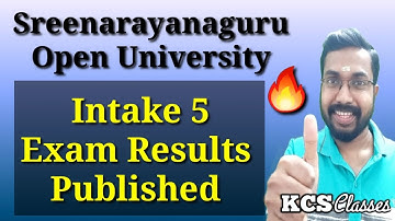 SGOU 1st Sem Exam Results Published 2025|#sreenarayanaguruopenuniversityintake5examresultspublished