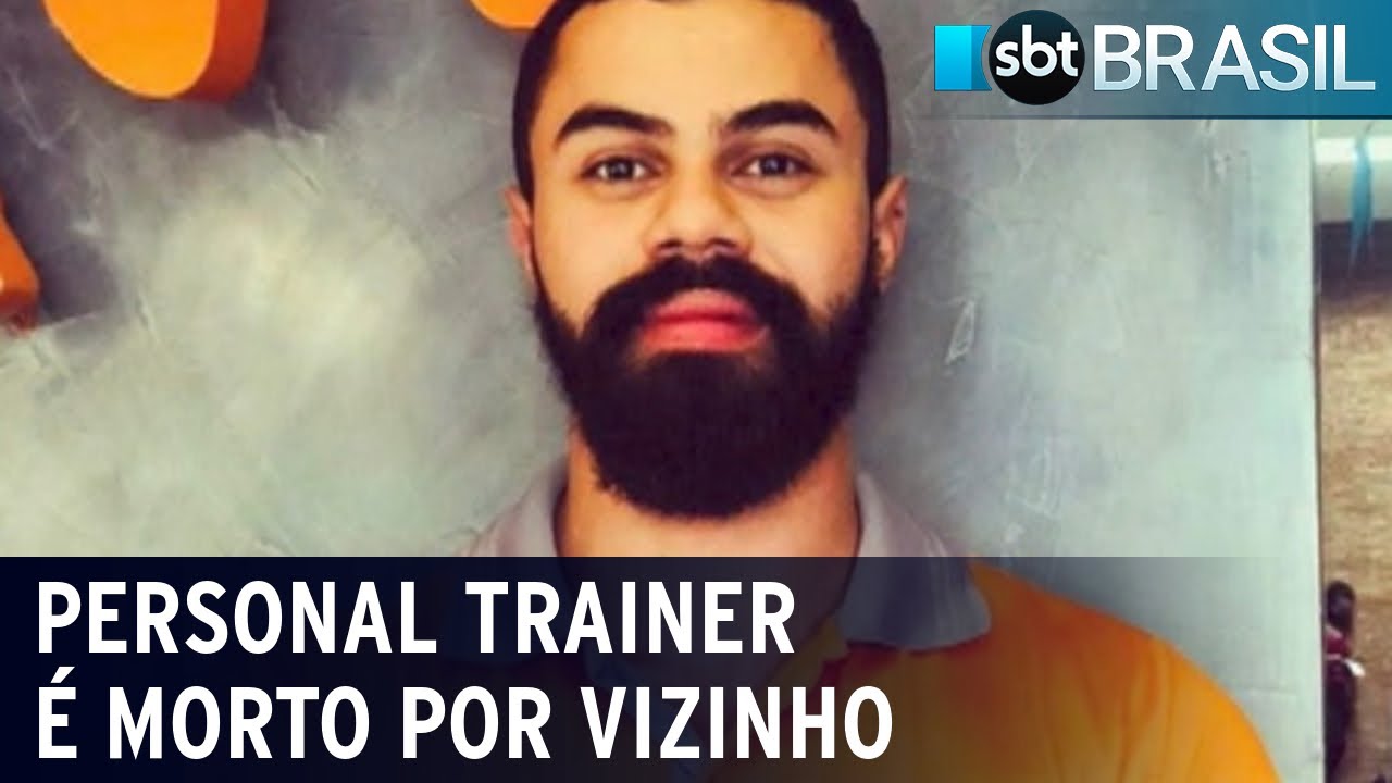 Corpo de personal trainer esfaqueado no coração por vizinho é enterrado | SBT Brasil (12/09/22)