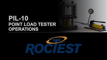 Roctest PIL-10: Point Load Tester - Operations