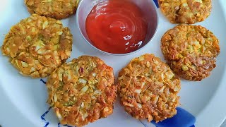 Cabbage Cutlet Recipe | Quick Snack Recipe | Evening Snacks Recipe | Pattagobi Cutlet | Indian Tadka