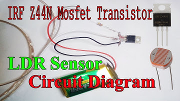 ldr sensor circuit diagram music light Diy made at home । automatic project using IRFZ44N Mosfet ।