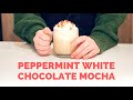 Let’s make a peppermint white chocolate mocha.