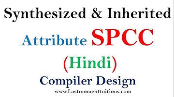 Synthesized & Inherited Attributes in Hindi | Compiler Design Tutorials