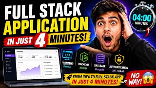 I Built a FULL STACK App in 4 Minutes 🤯