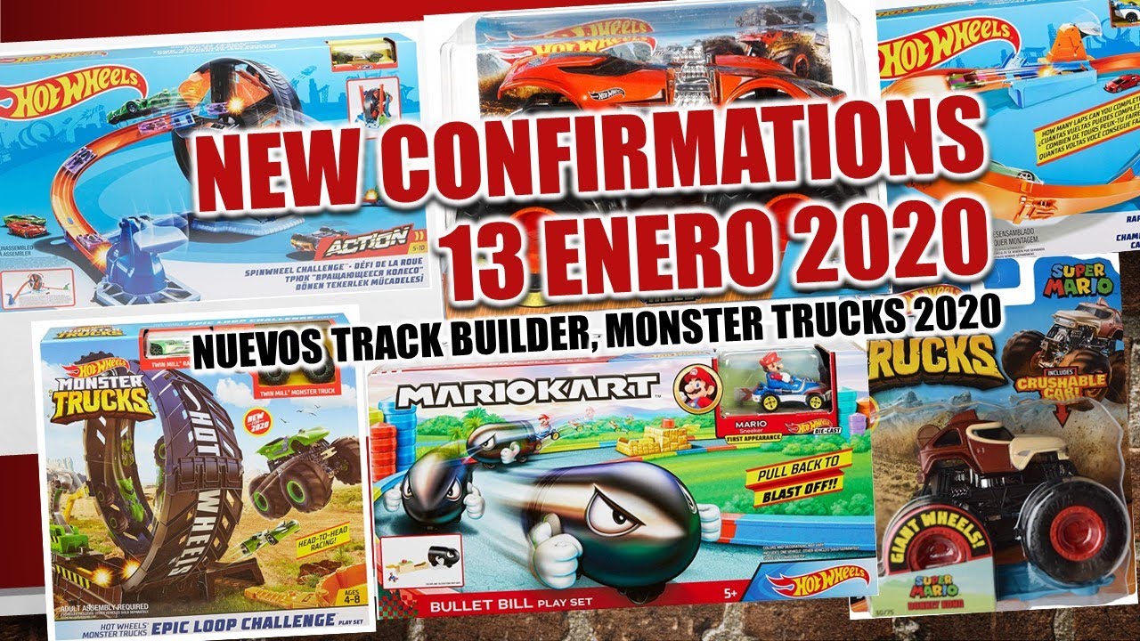 Hot Wheels 2020 Nuevos set Mario Kart, Monster Trucks, TrackSet