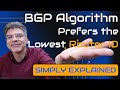 BGP - BGP Algorithm Prefers the Lowest Router ID