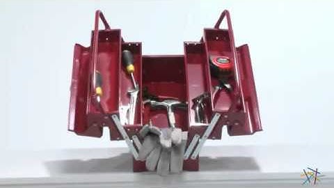 Excel 5 Compartment Cantilever Tool Box - Product Review Video