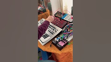 Minilogue+Neutron+Eurorack ,,modulation ears mutable instruments #synthwave #synth #eurorackmodular