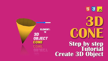How to create 3D Cone HTML CSS JavaScript @jmc23id