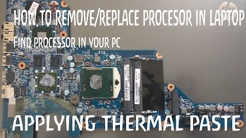 HowTo Replace Your PC Laptop Processor  CPU | Applying thermal paste on processor