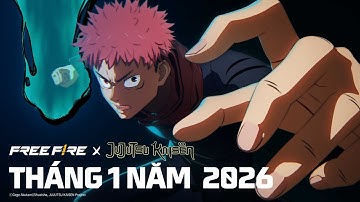 Free Fire × Jujutsu Kaisen - Sự kiện hợp tác cực cháy ra mắt vào tháng 1/2026