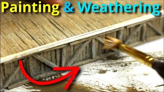 Creating a Realistic Model Railroad Station Platform: Painting and Weathering Part 2